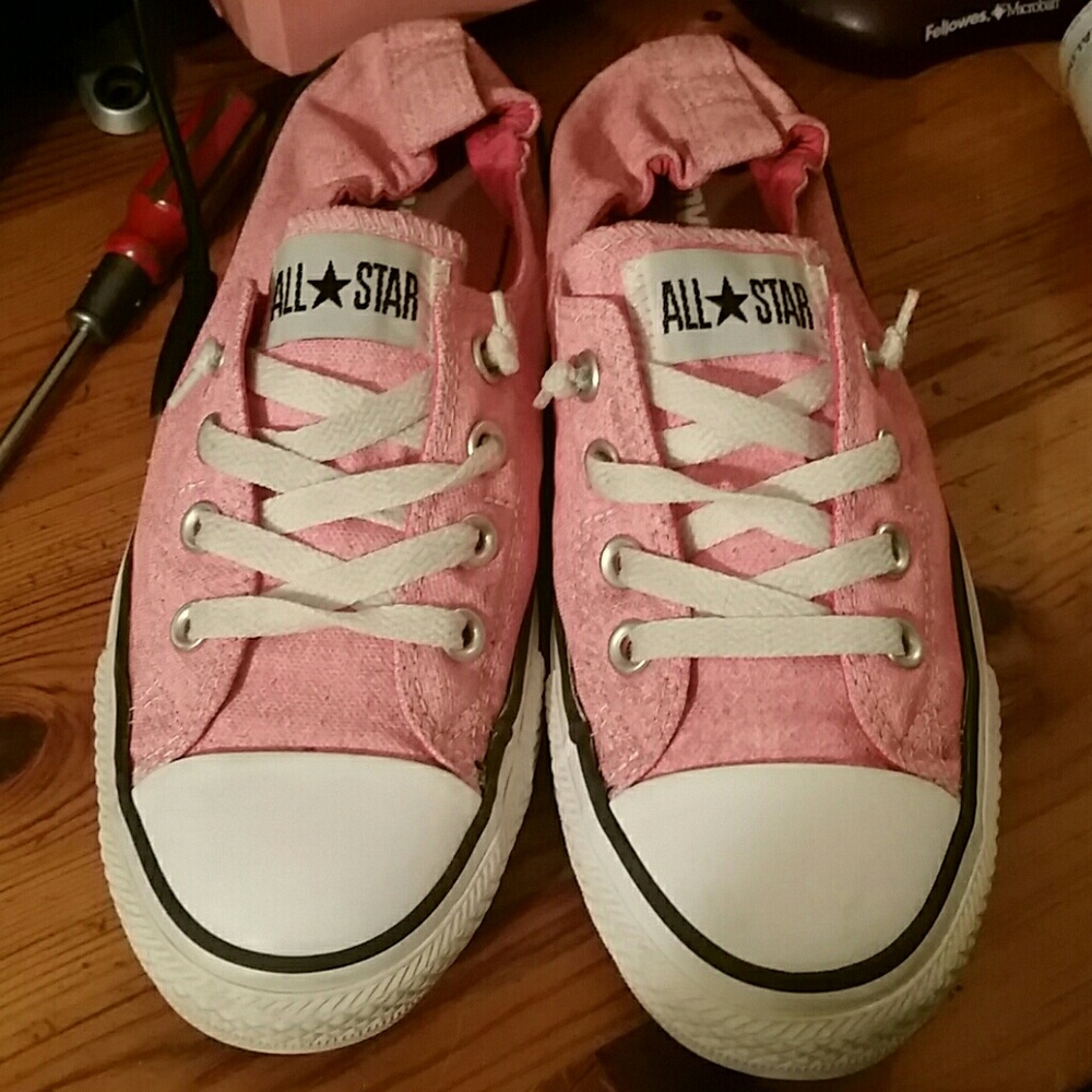 Light Pink Converse Sneakers (Slip On)
